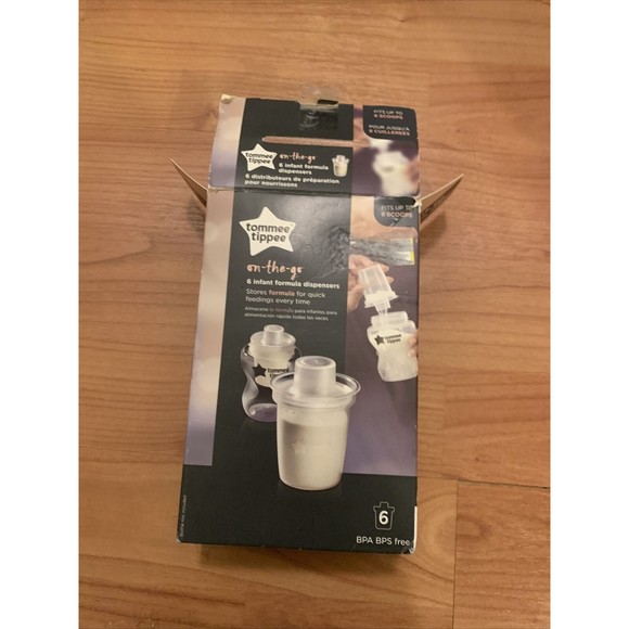 6 Pc Tommee Tippee Infant Baby On The Go Dispensers BPA Free - Picture 2 of 12